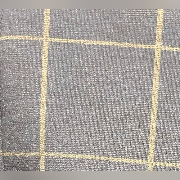 Nicole Miller sz. L black w/ brown block print wideleg trouser - Picture 3 of 4